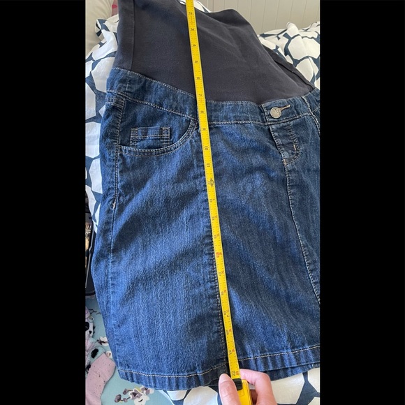 🌈 3/$40  Maternity Jean Skirt L - Picture 5 of 6